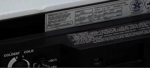 Serail No. on RV Refrigerator